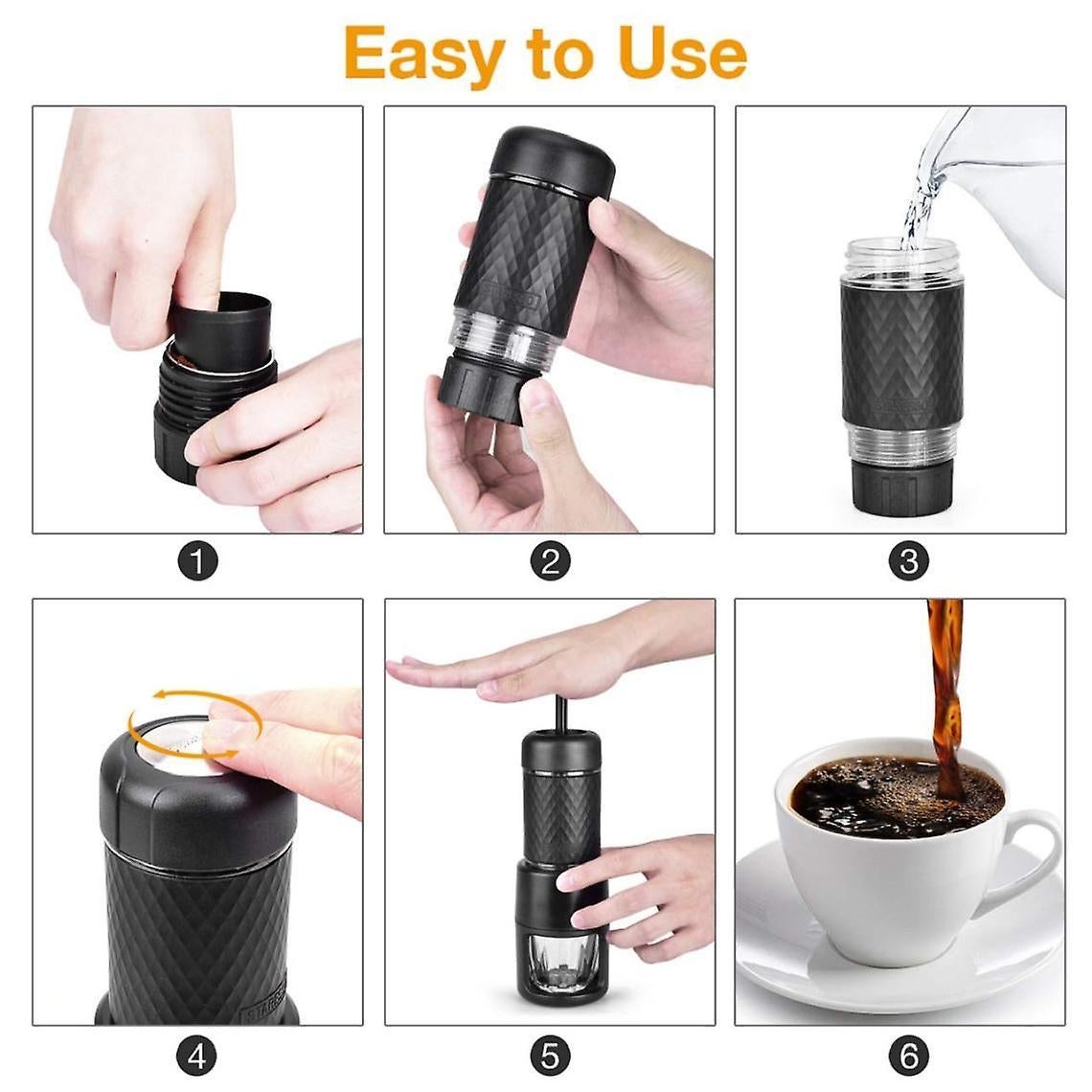 Manual Coffee Grinder Capsule Maker Combo | Simpledeals