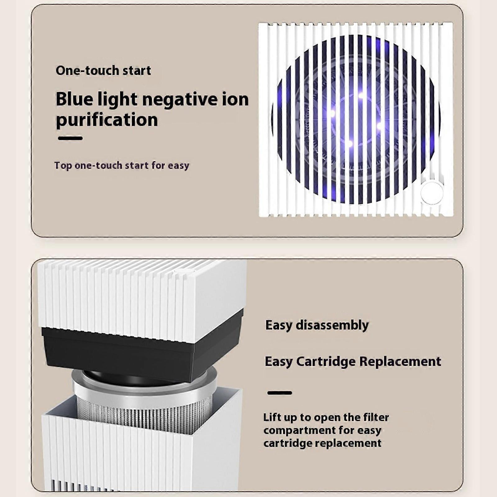 Rechargeable Air Purifier Kitchen Car Compact | Simpledeals