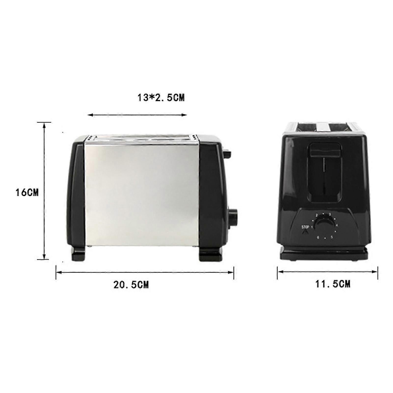2-Slice Stainless Steel Toaster Wide Slot | Simpledeals