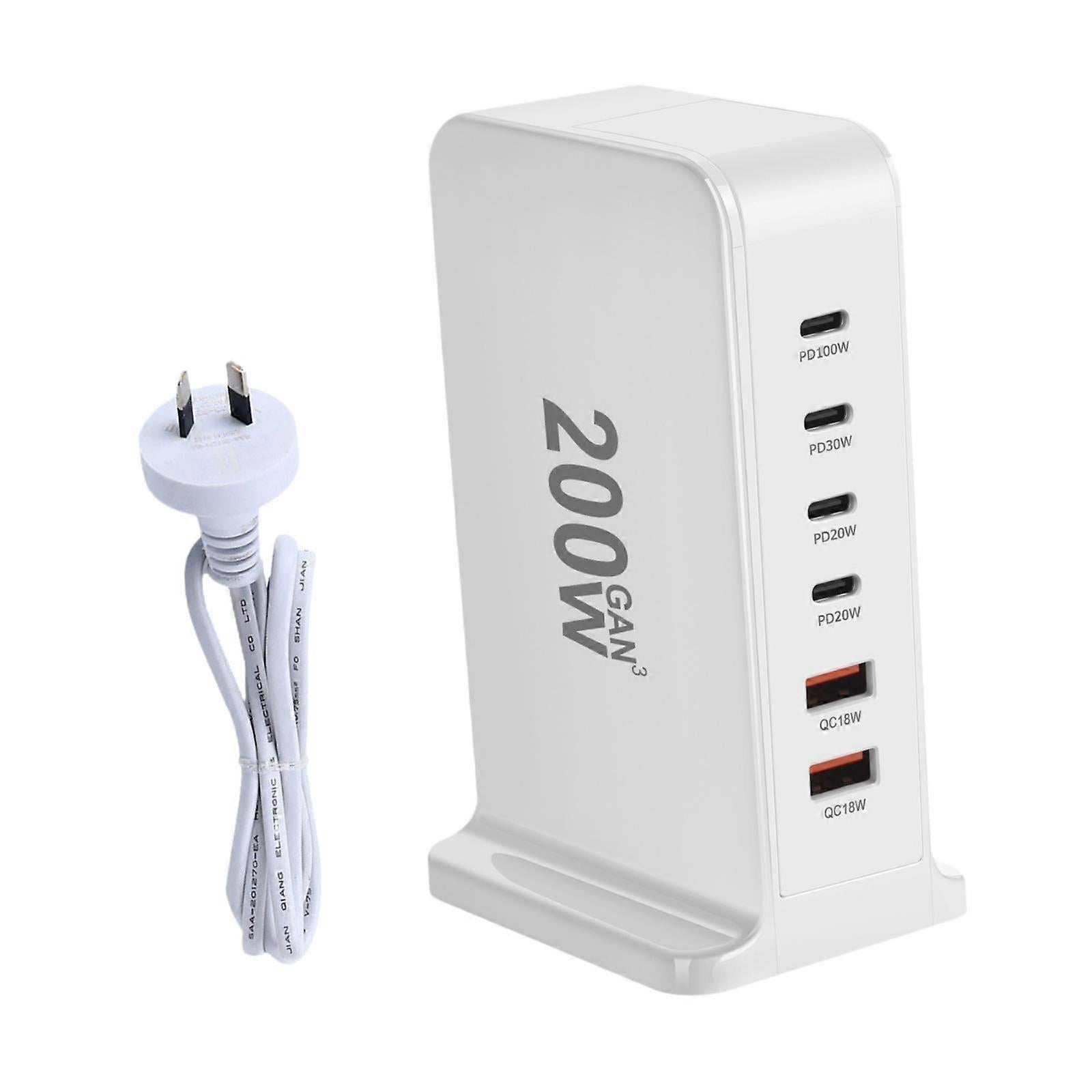 200W USB-C Desktop Charging Station 6-Port | Simpledeals