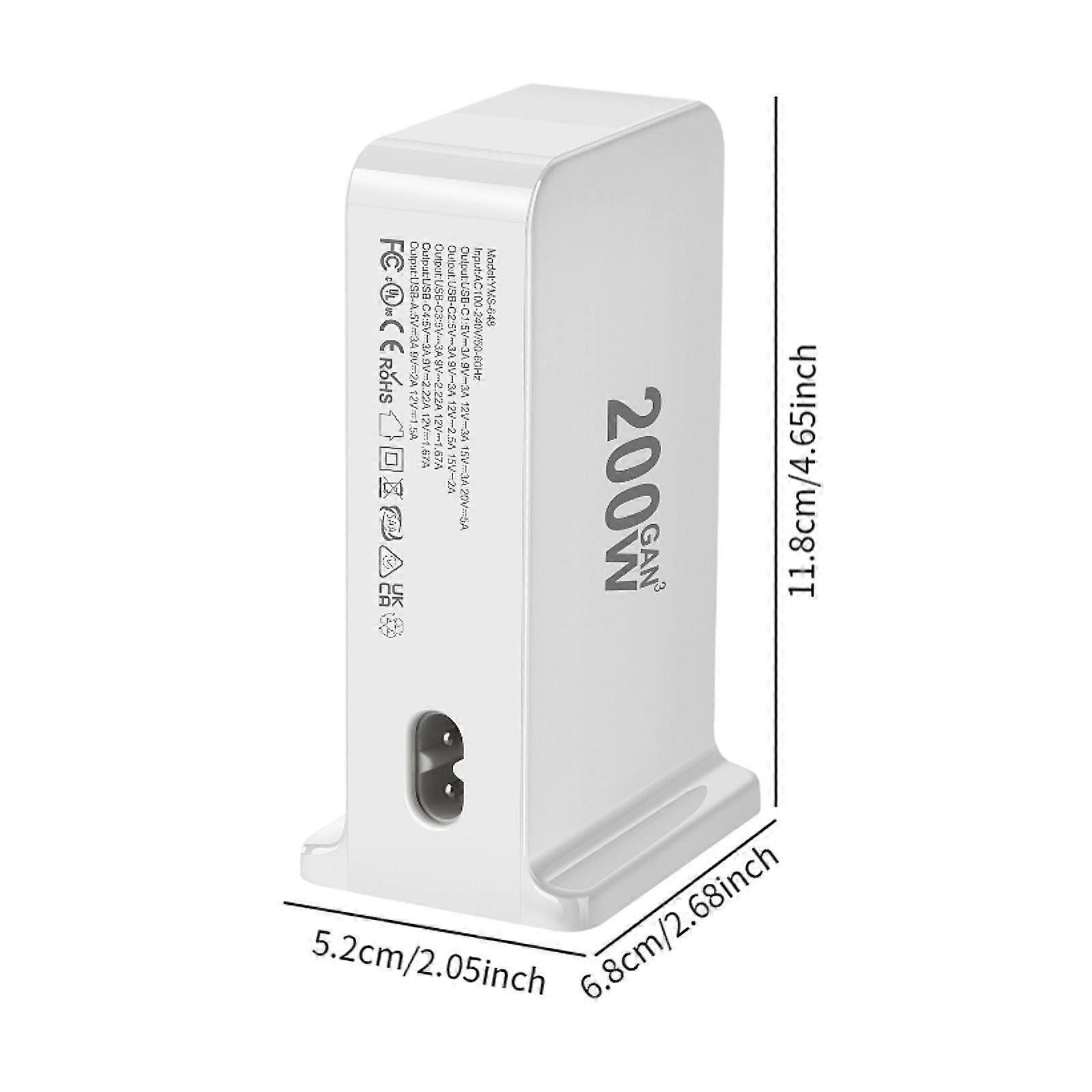 200W USB-C Desktop Charging Station 6-Port | Simpledeals