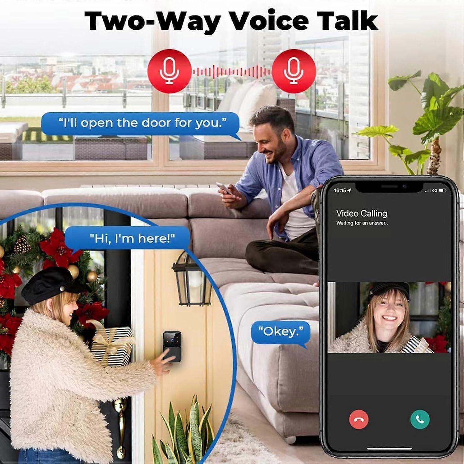 Video Doorbell Camera Battery Powered | Simpledeals