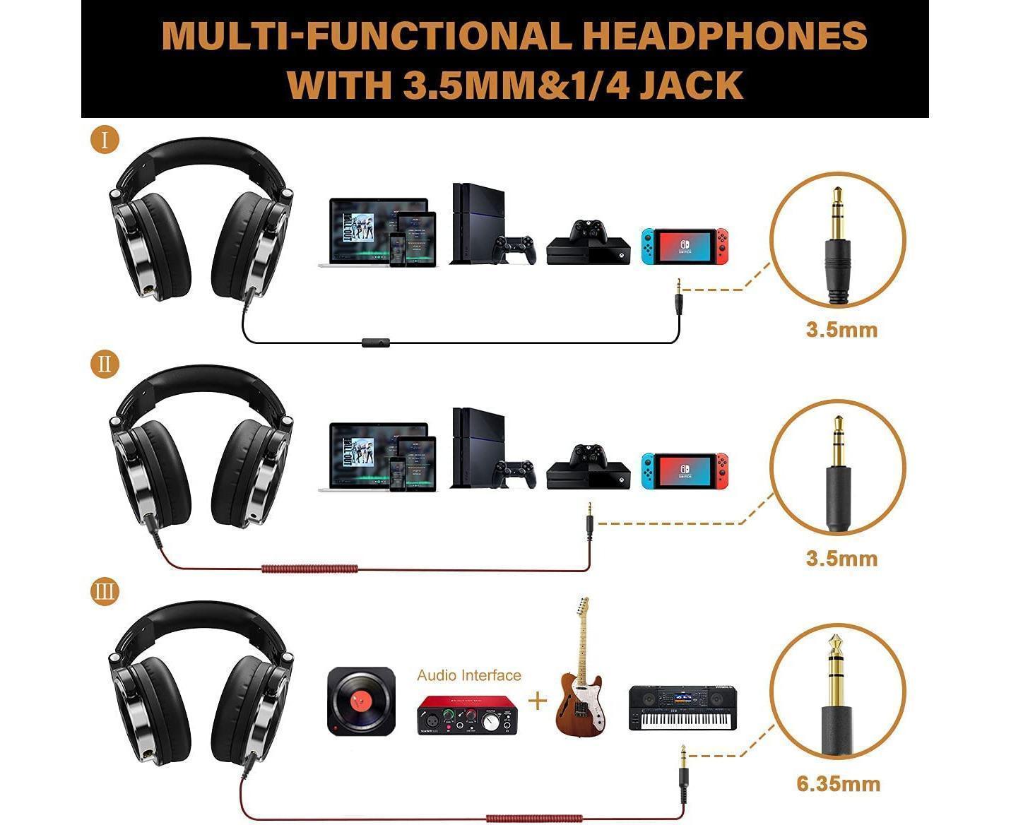 Studio Monitor DJ Headphones 50mm Drivers | Simpledeals