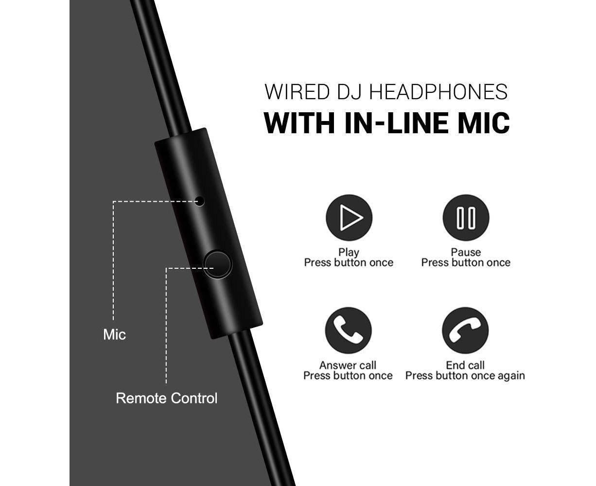 Studio Monitor DJ Headphones 50mm Drivers | Simpledeals
