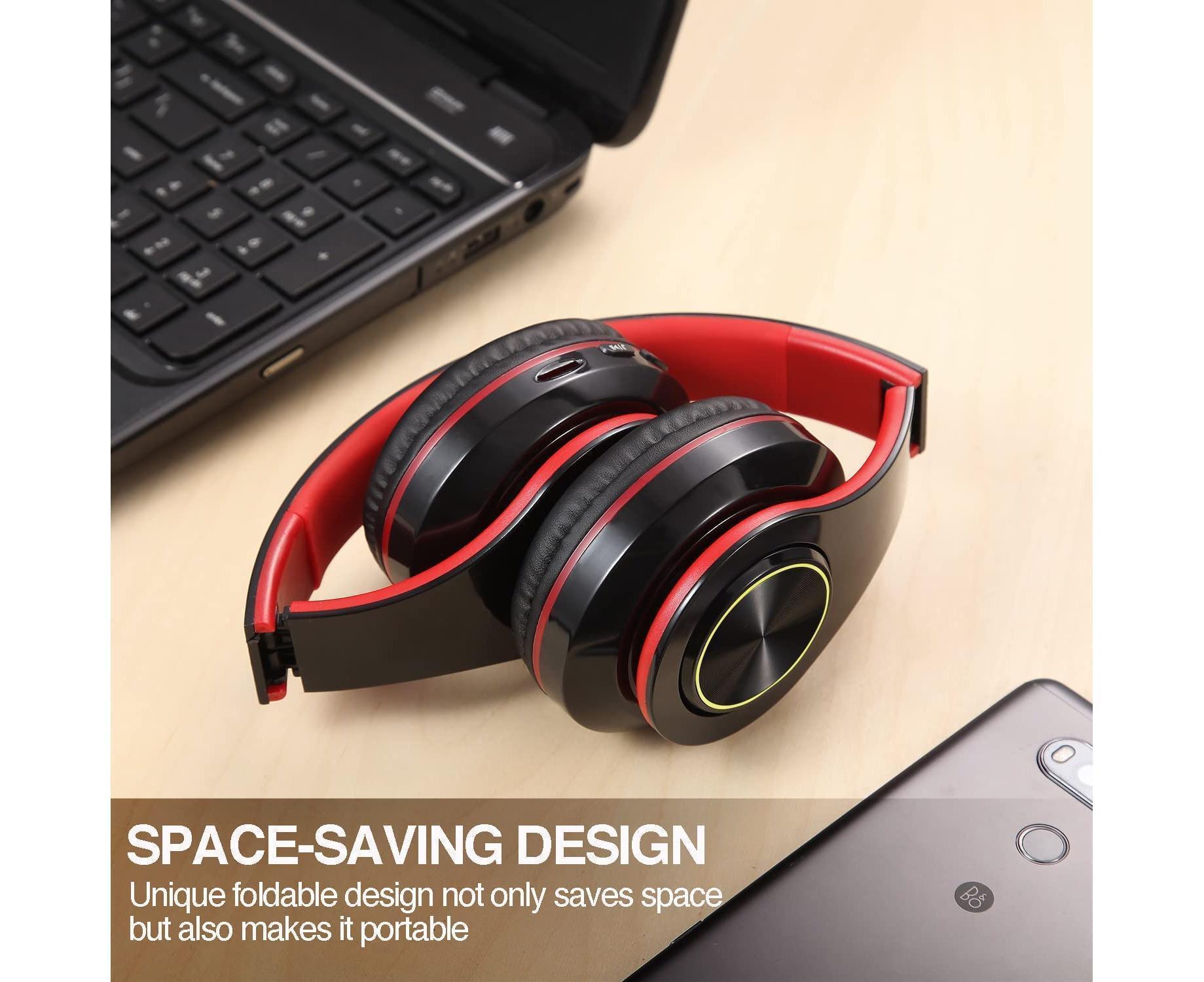 Bluetooth Over Ear Headphones Stereo Bass Mic | Simpledeals