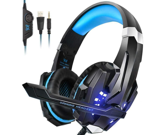 Gaming Headset Noise Cancelling LED Over Ear