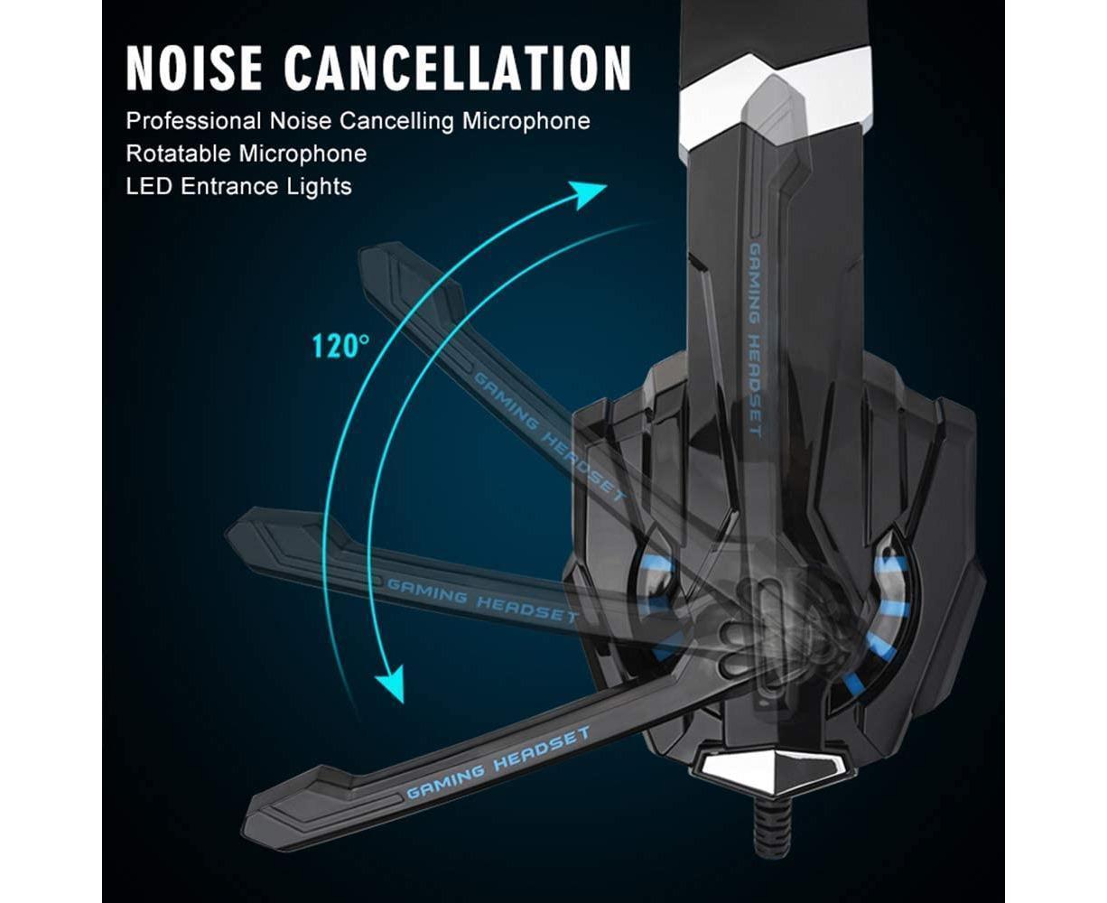 Gaming Headset Noise Cancelling LED Over Ear | Simpledeals
