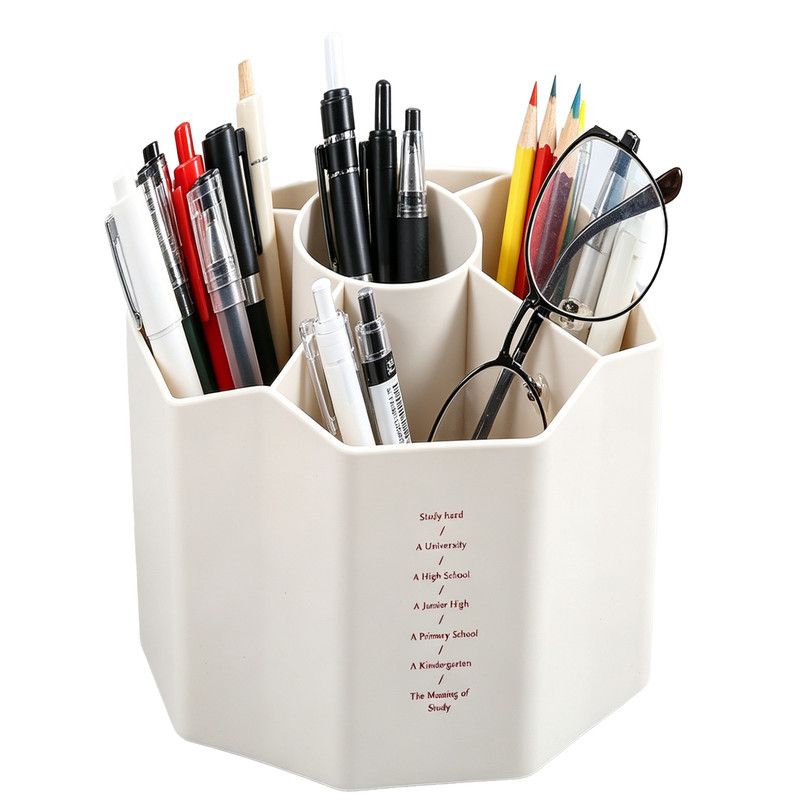 360 Rotating Desk Pen Organiser Pencil Cup | Simpledeals
