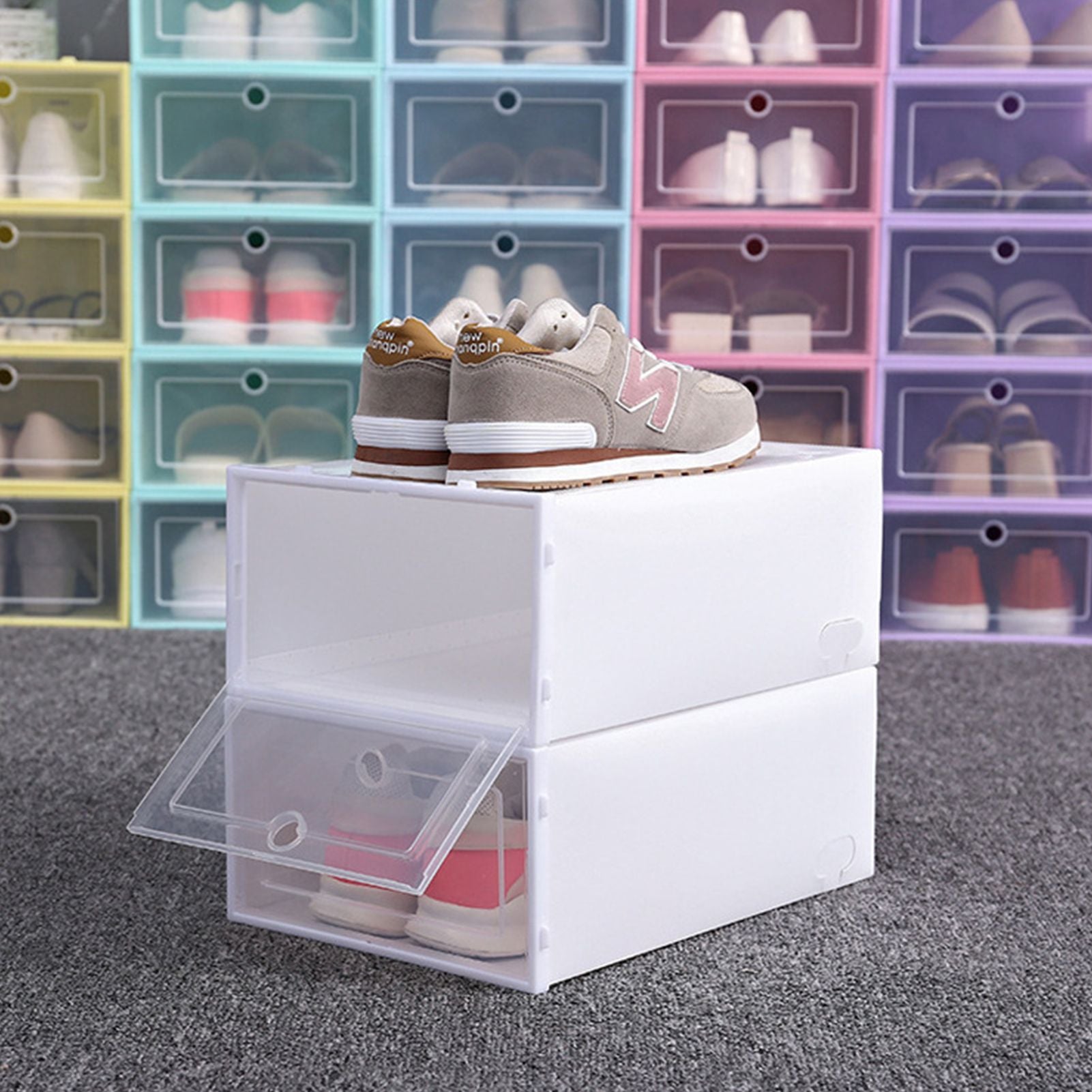 Shoe Storage Box Large White 33x23x13cm