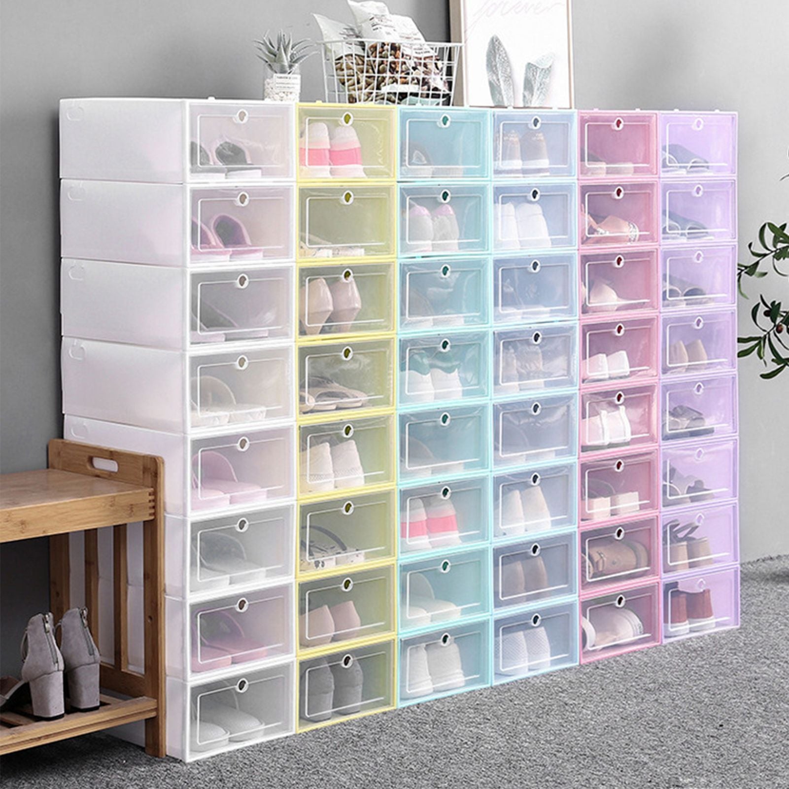 Shoe Storage Box Large White 33x23x13cm