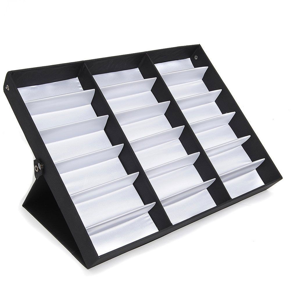 Leather Glasses Storage Box Folding 47x37x6cm