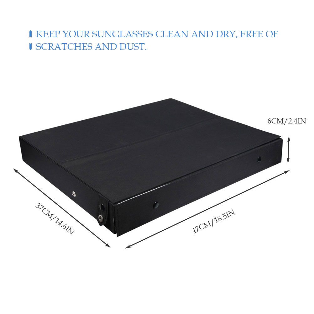 Leather Glasses Storage Box Folding 47x37x6cm