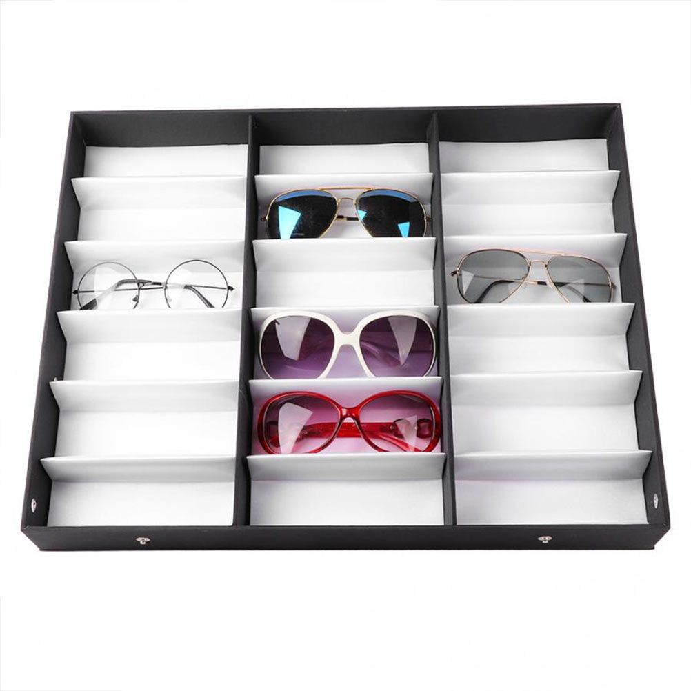 Leather Glasses Storage Box Folding 47x37x6cm