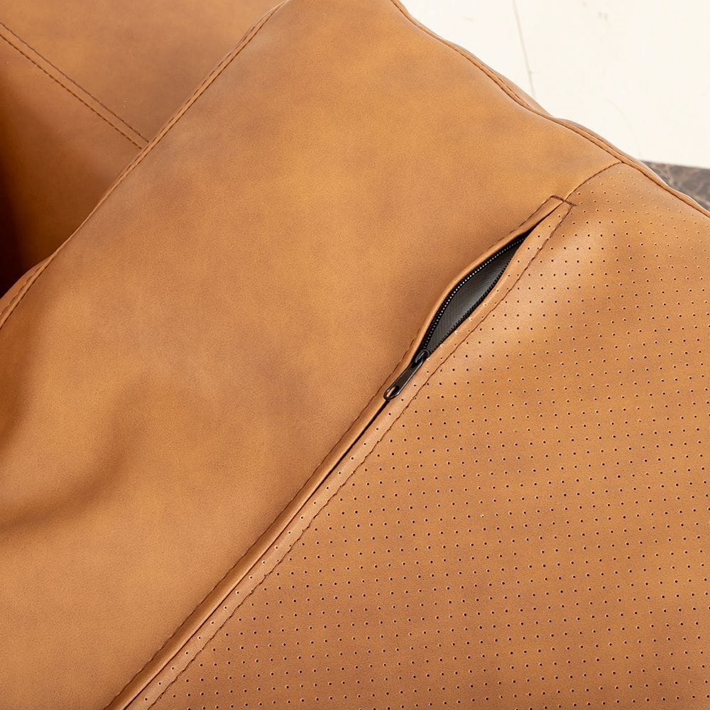 Brown Faux Leather Sofa