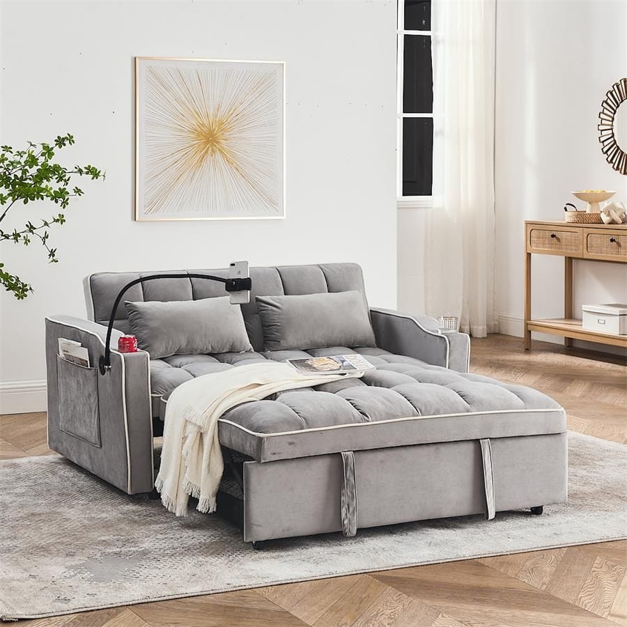 Velvet Sofa Bed Double