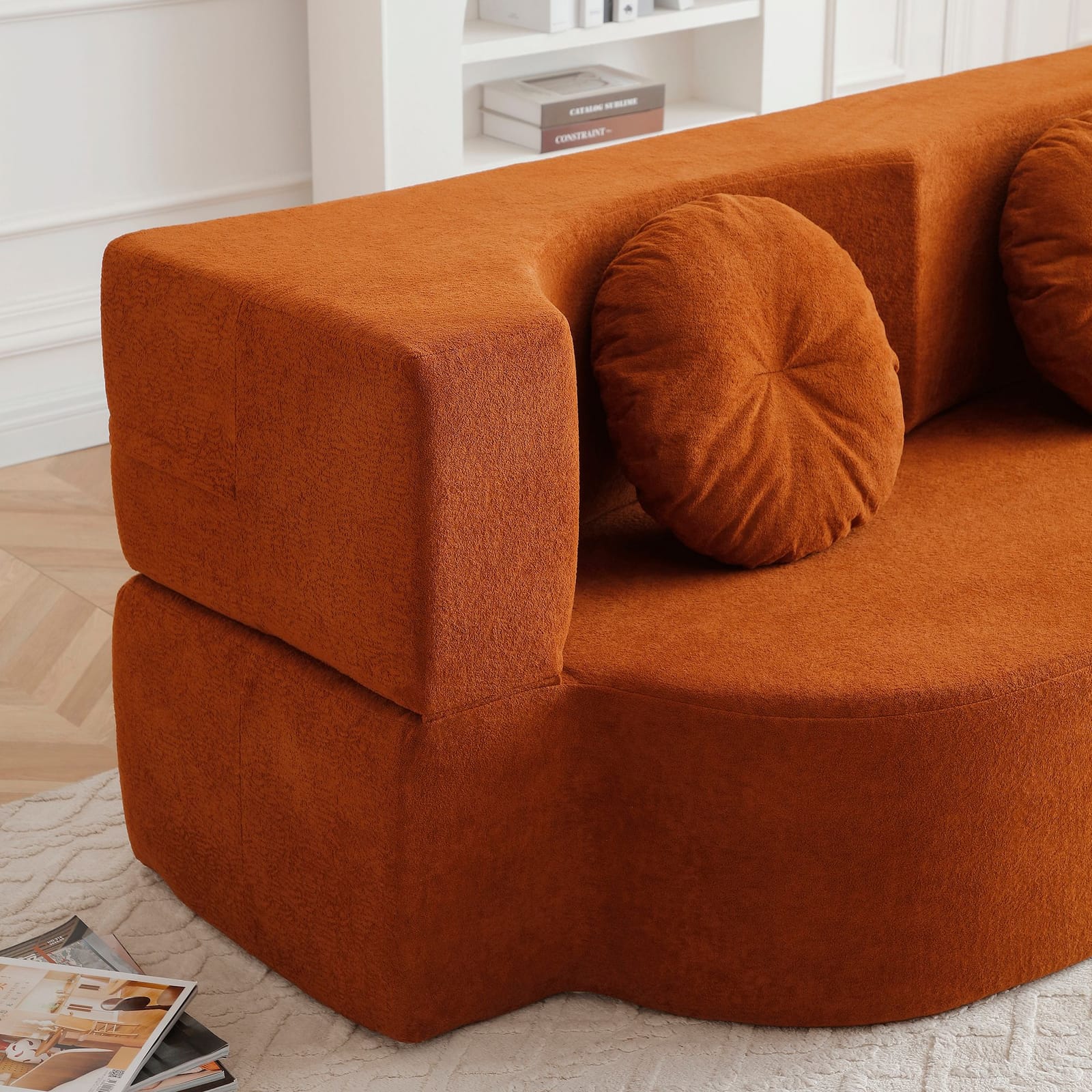Folding Sofa Bed Velvet