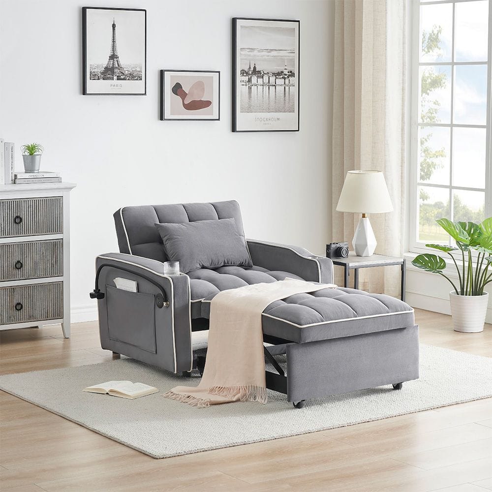 Single Sofa Bed With USB