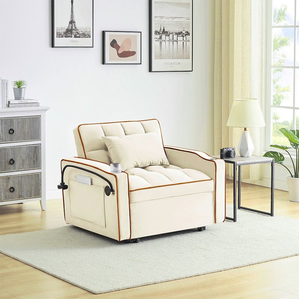 Single Sofa Bed With USB