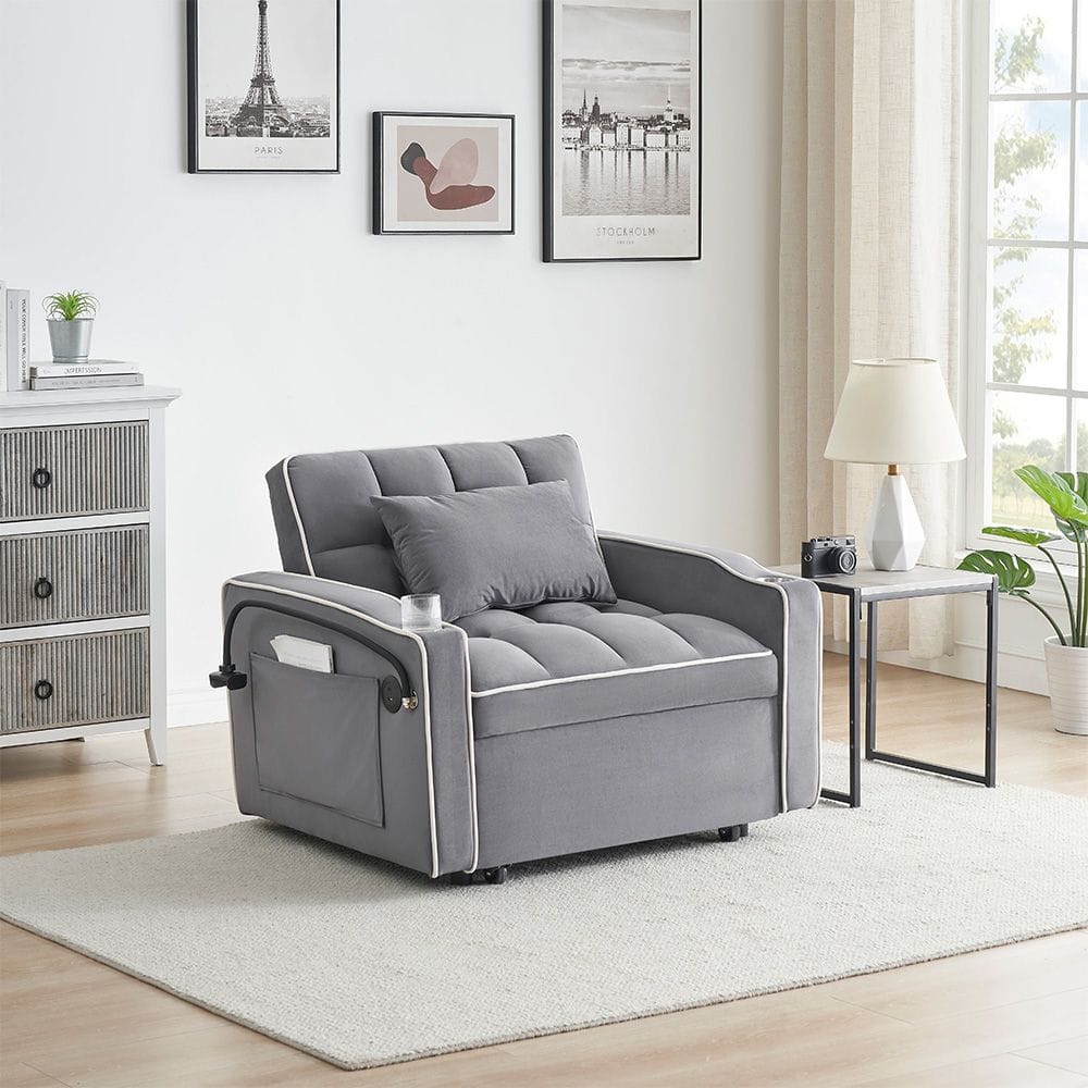 Single Sofa Bed With USB