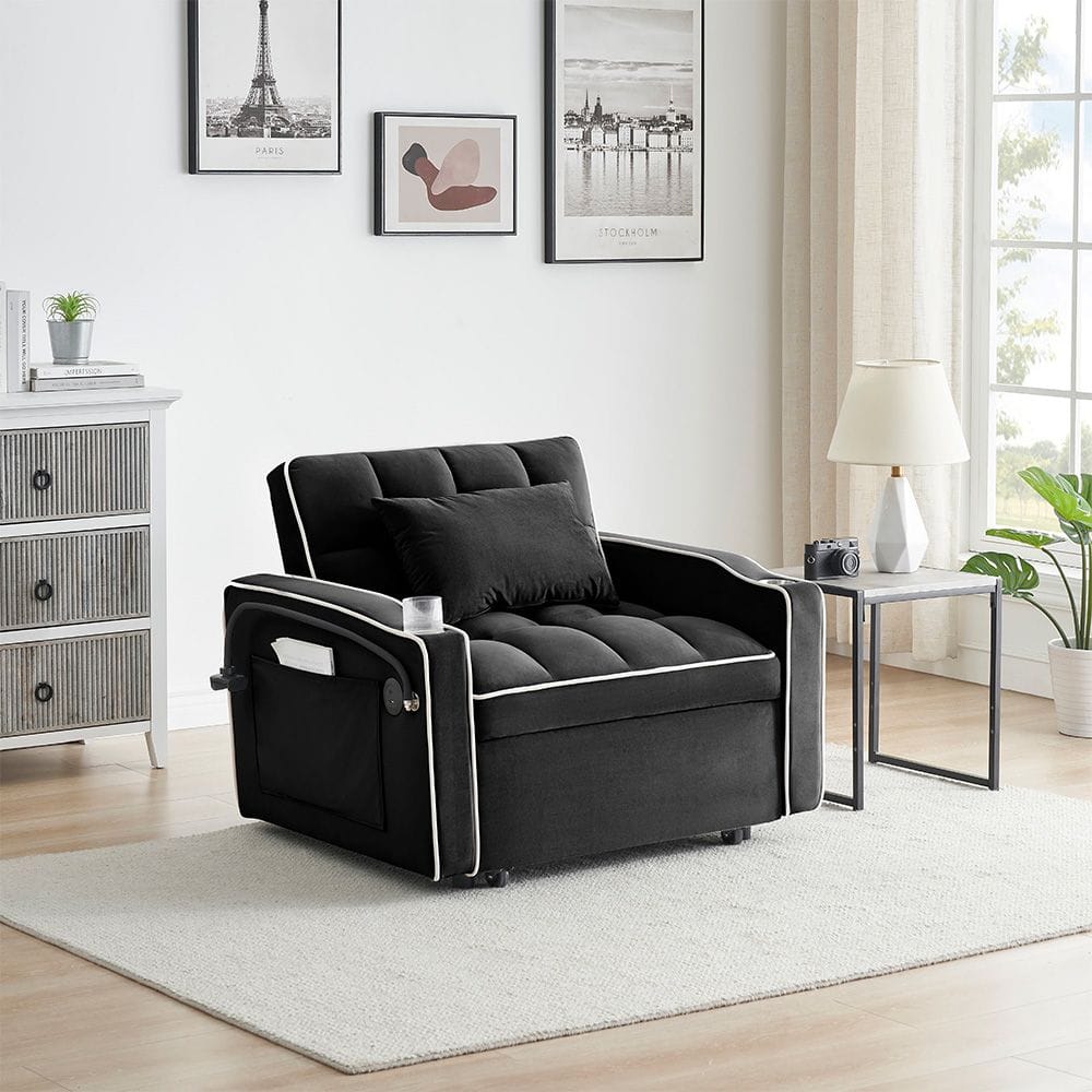 Single Sofa Bed With USB