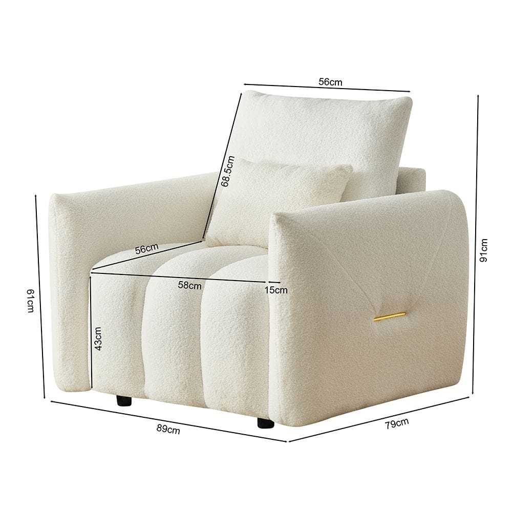 Modern Sofa Black Velvet