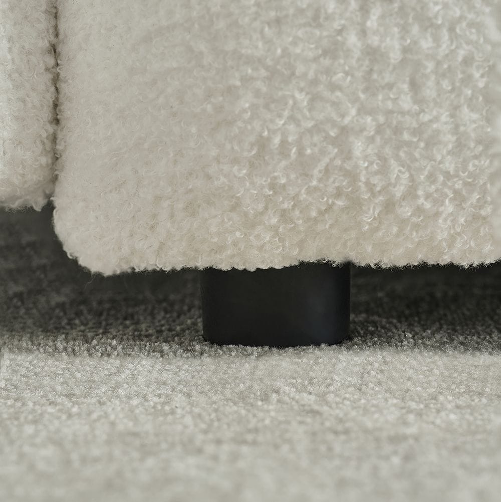 Modern Sofa Black Velvet