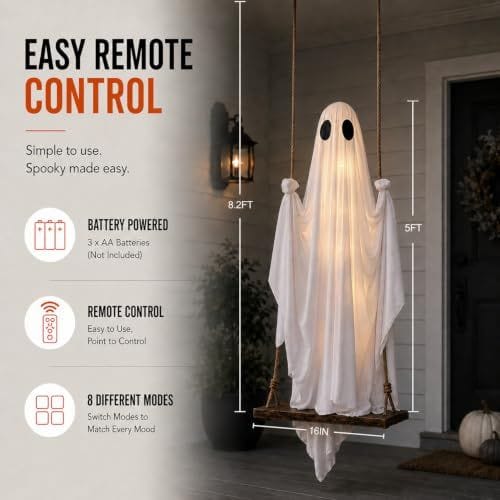Halloween Ghost Decoration White double