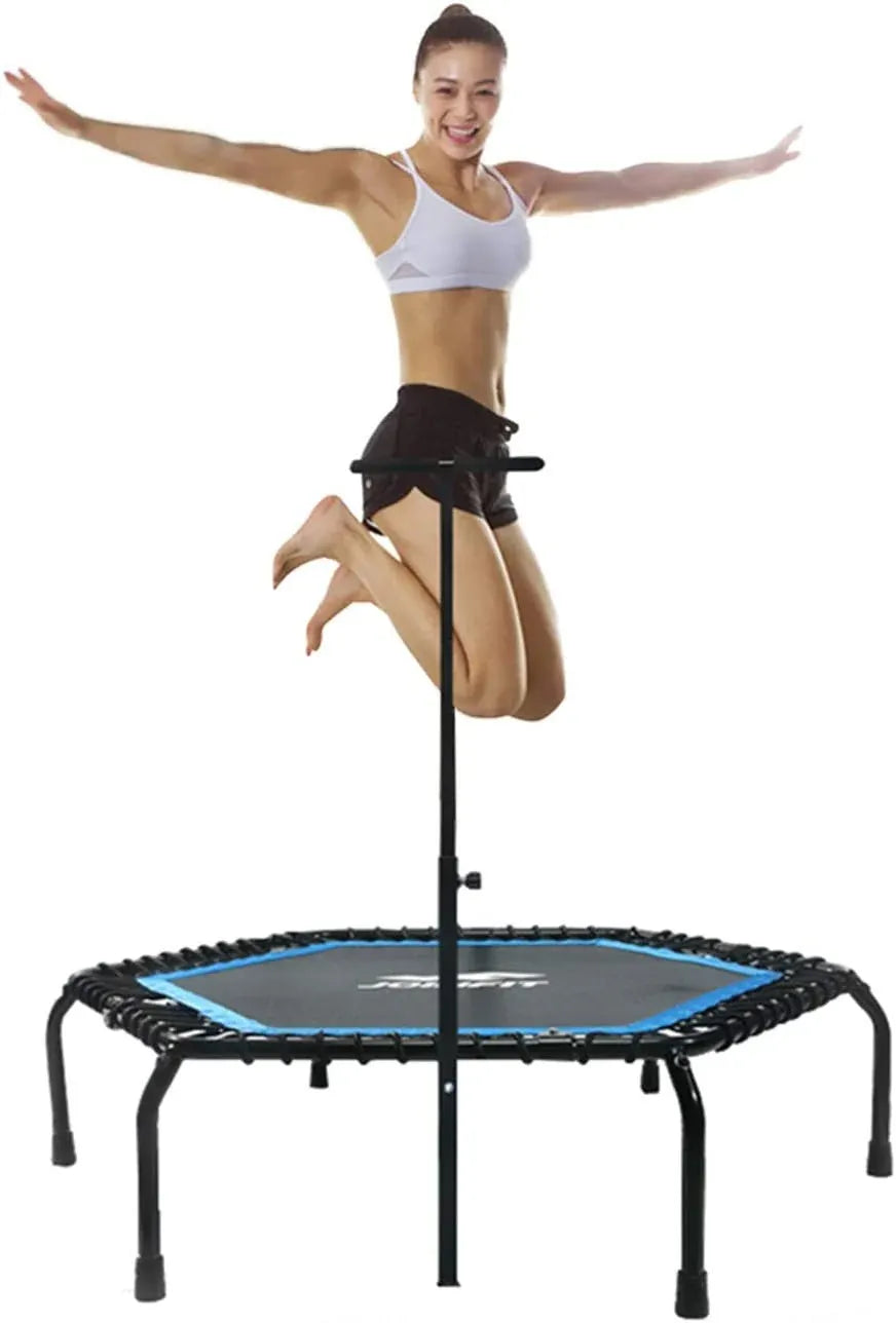Mini Trampoline With Adjustable Bar