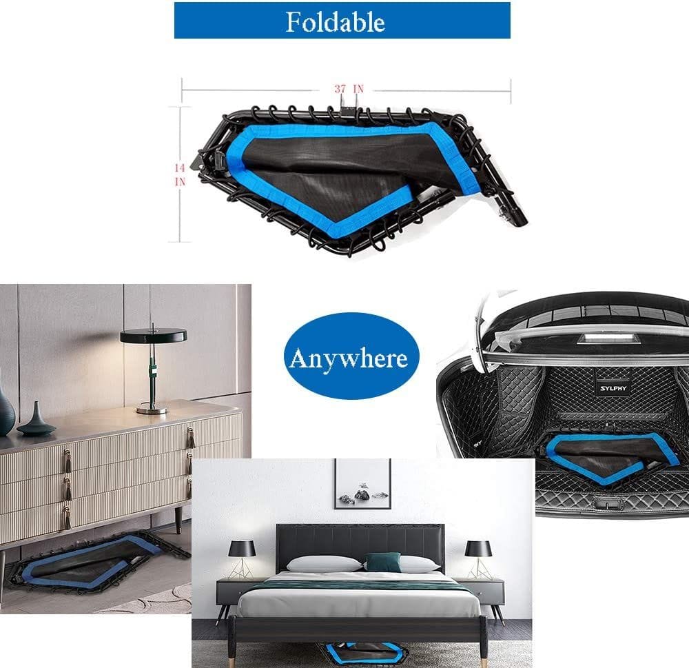 Mini Trampoline With Adjustable Bar
