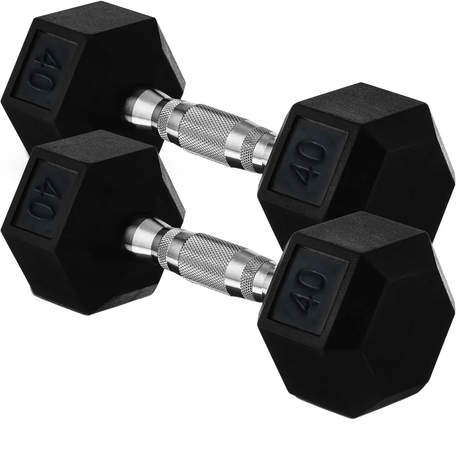 Rubber Hex Dumbbells Heavy Duty