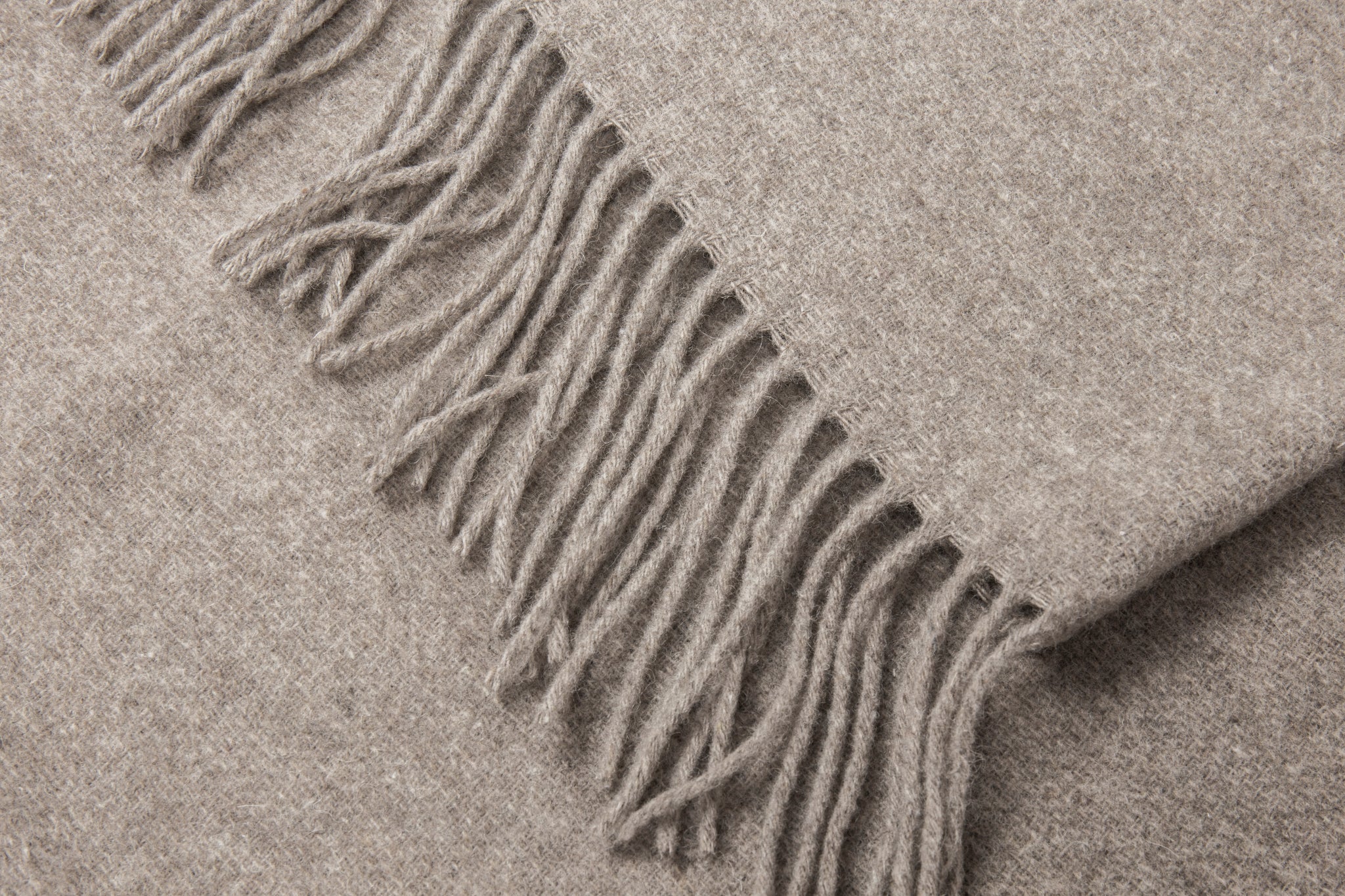 Chiswick Throw - Merino Wool/Cashmere - Stone | Curtain Accessories