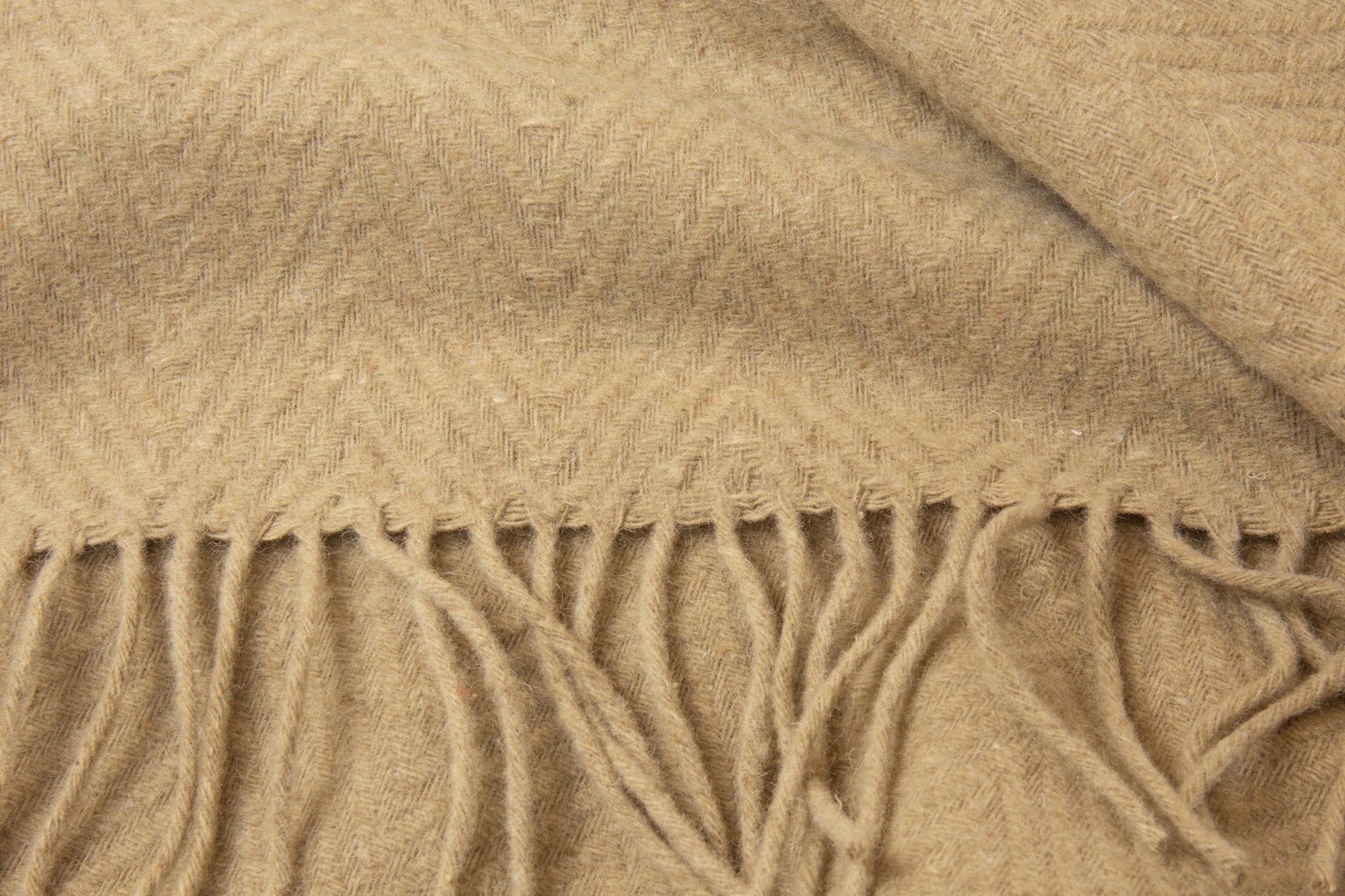 Arm Chairs & Recliners - Hampton Throw - Merino Wool Blend - Camel/Ochre