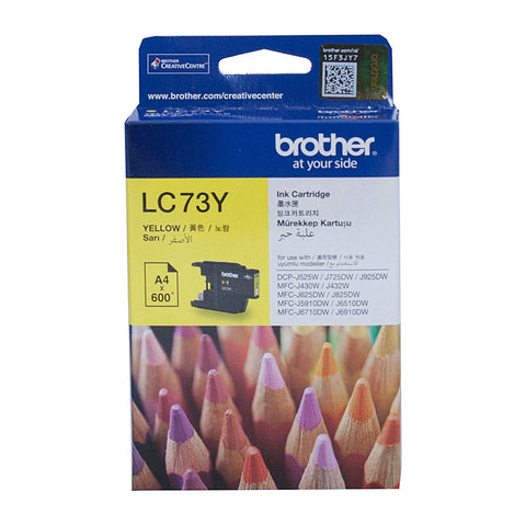 Lc-73Y Yellow High Yield Ink - Up To 600 Pages