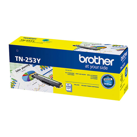 Tn-253Y Yellow Toner Cartridge To Suit -  1,300 Pages