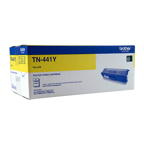 Brother TN-443Y Colour Laser Toner - High Yield Yellow - to suit HL-L8260CDN/8360CDW MFC-L8690CDW/L8900CDW - 4,000 Pages