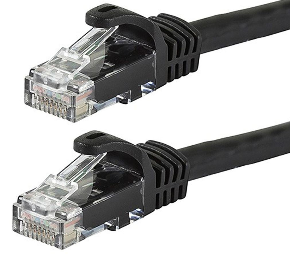 Cat6 Cable 0.5M - Black Rj45 Ethernet Patch Cord - Color Premium Network Lan