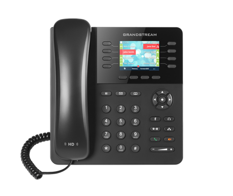 8 Line Ip Phone: Hd Audio, Colour Lcd Screen, Built-In Bluetooth