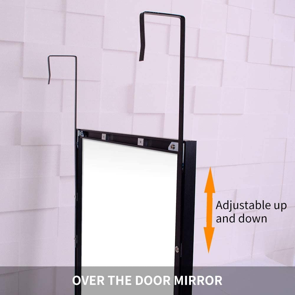 Full-Length Mirror Long Standing For Bedroom And Bathroom (106 X 35 Cm, Black) | 35 Cm