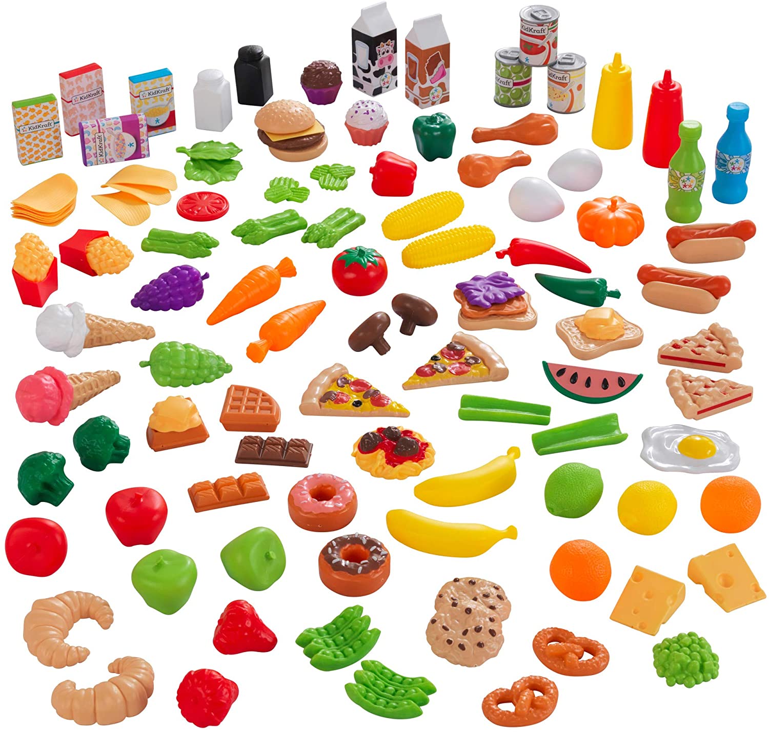 Tasty Treats Play Food Set For Kids (115 Pcs)