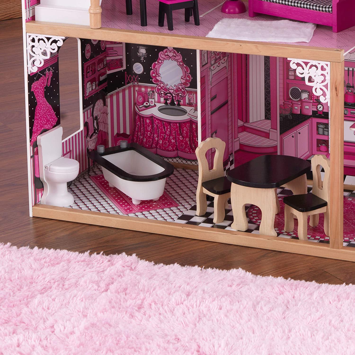 Dollhouse With Furniture For Kids (Model 6
