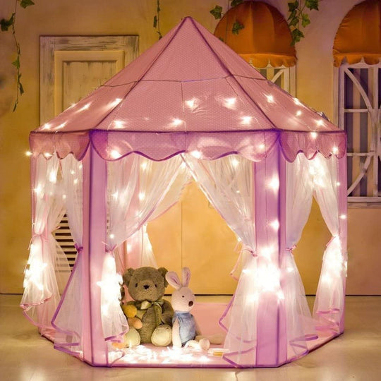 Princess Indoor Playhouse Tent With Mat And Carry Bag - Toy Play Kids Toddlers