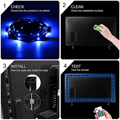 3M Led Strip Lights For Tv, Gaming, And Computer (Lights Strip App With Remote)