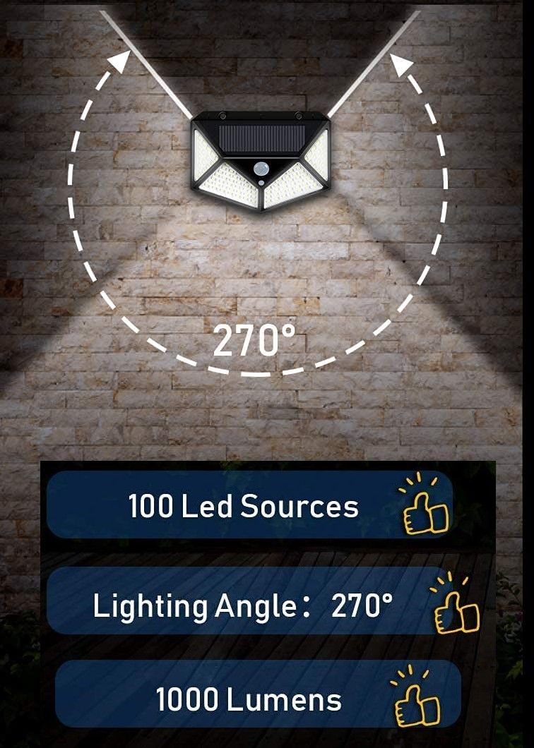 100 Waterproof LED Solar Fairy Light Outdoor with 8 Lighting Modes 4 pack