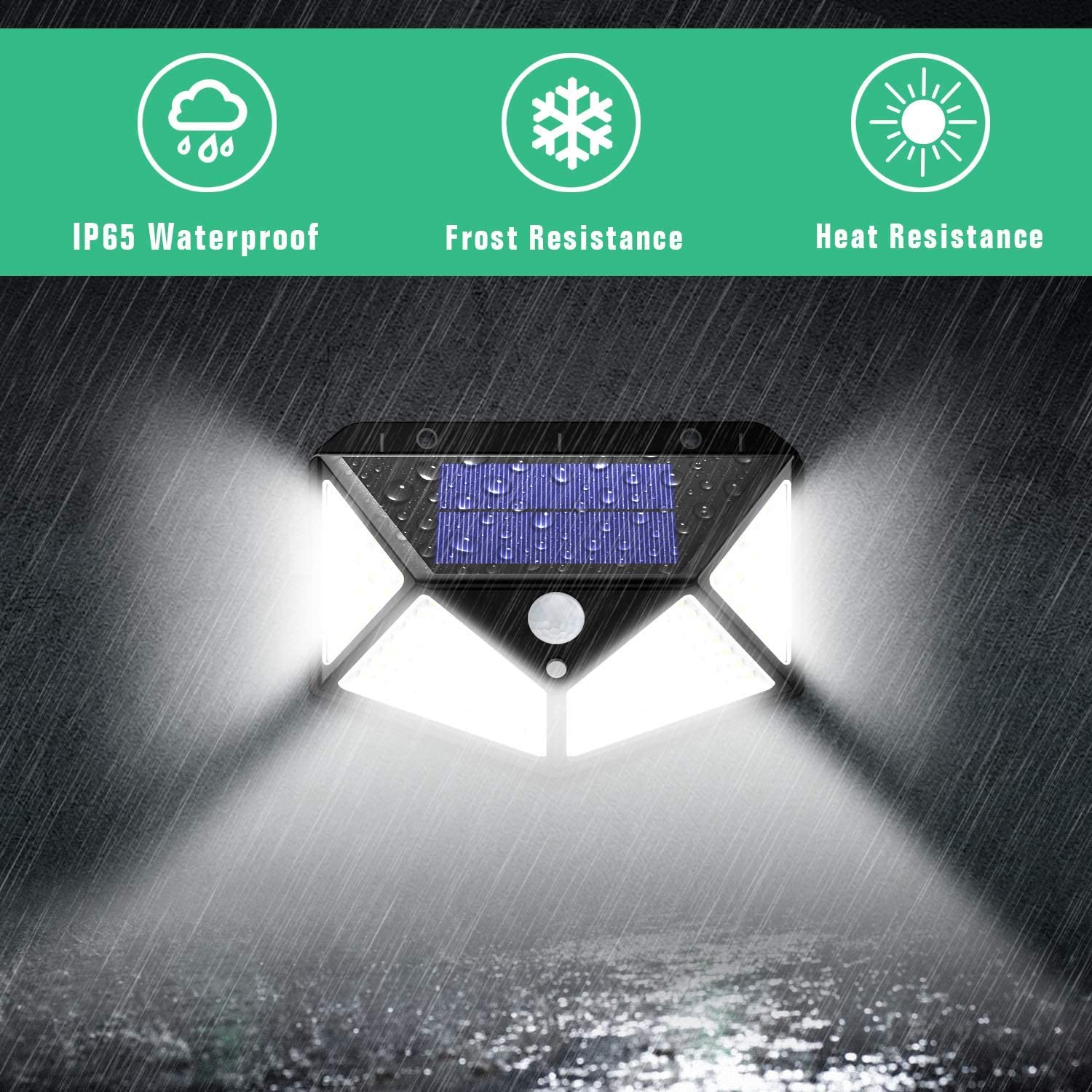 100 Waterproof LED Solar Fairy Light Outdoor with 8 Lighting Modes 4 pack