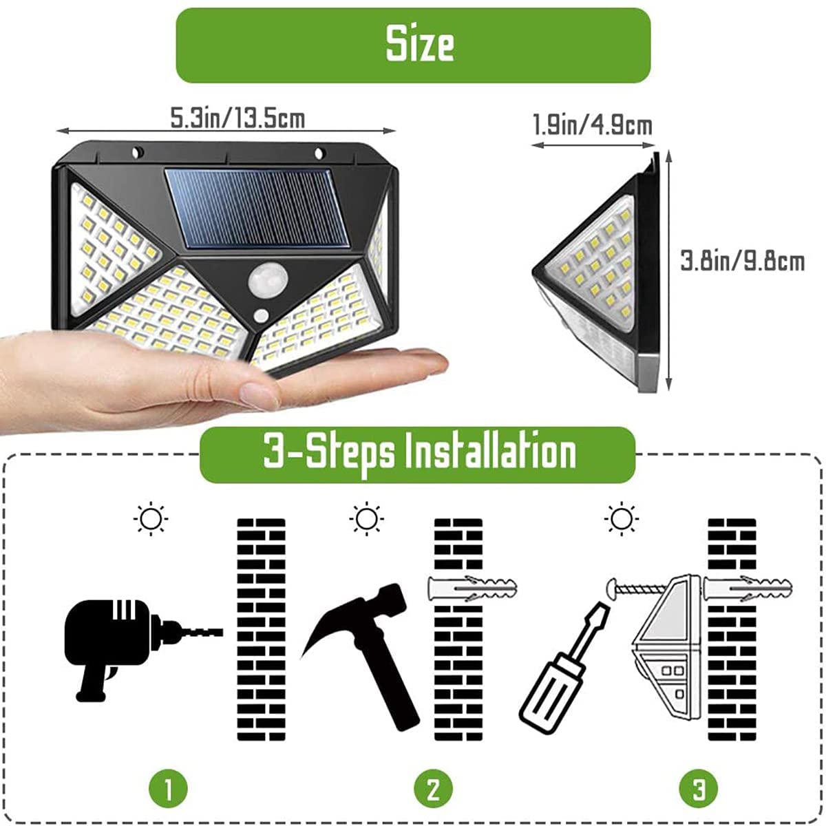 100 Waterproof LED Solar Fairy Light Outdoor with 8 Lighting Modes 4 pack