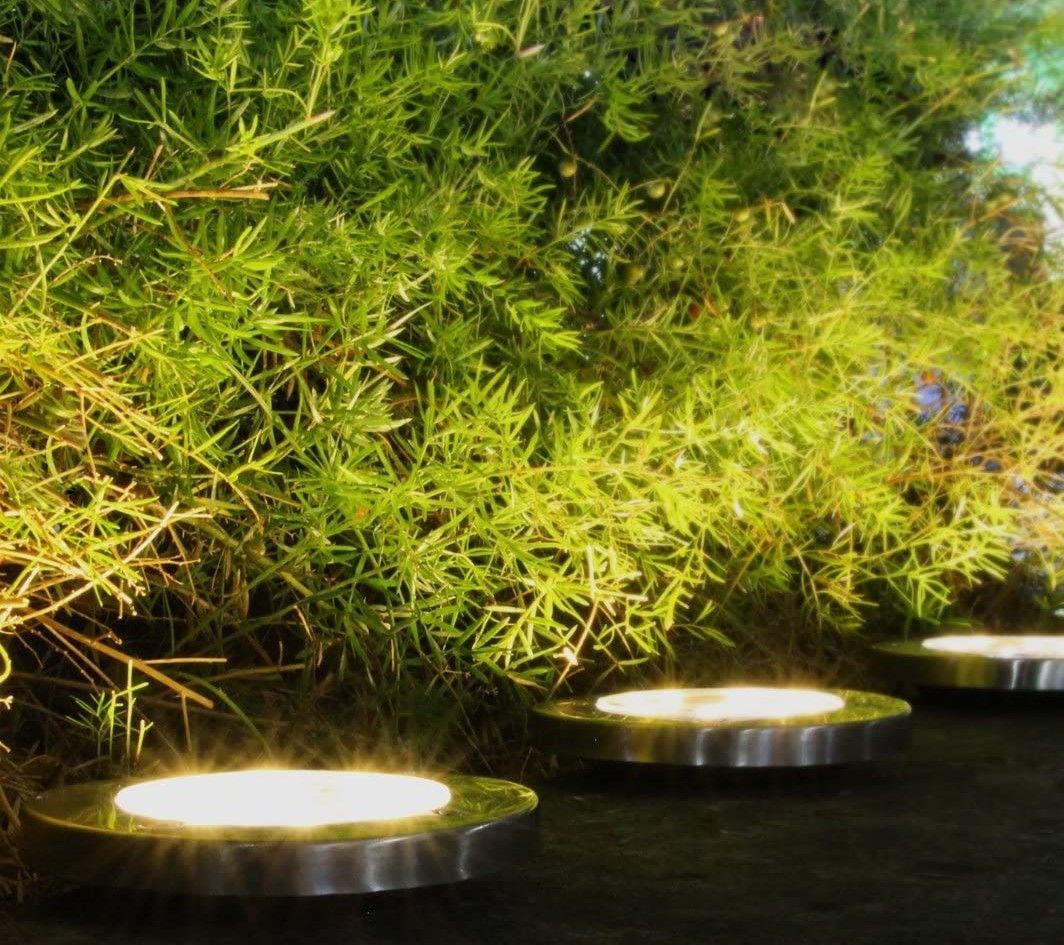 8 Pack Led Solar Pathway Lights Outdoor Solar Ground Lights (Warm White), In-Ground Lights