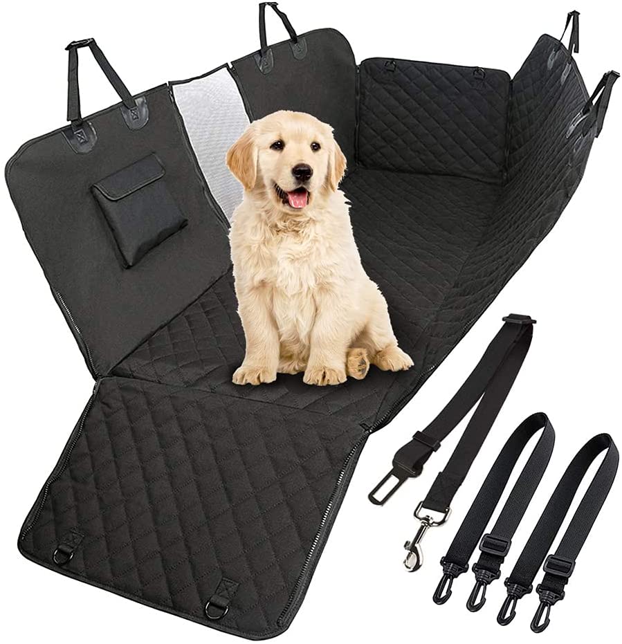 Waterproof Dog Seat Cover with View Mesh and Scratch Prevent for Trucks | Automotive Decor