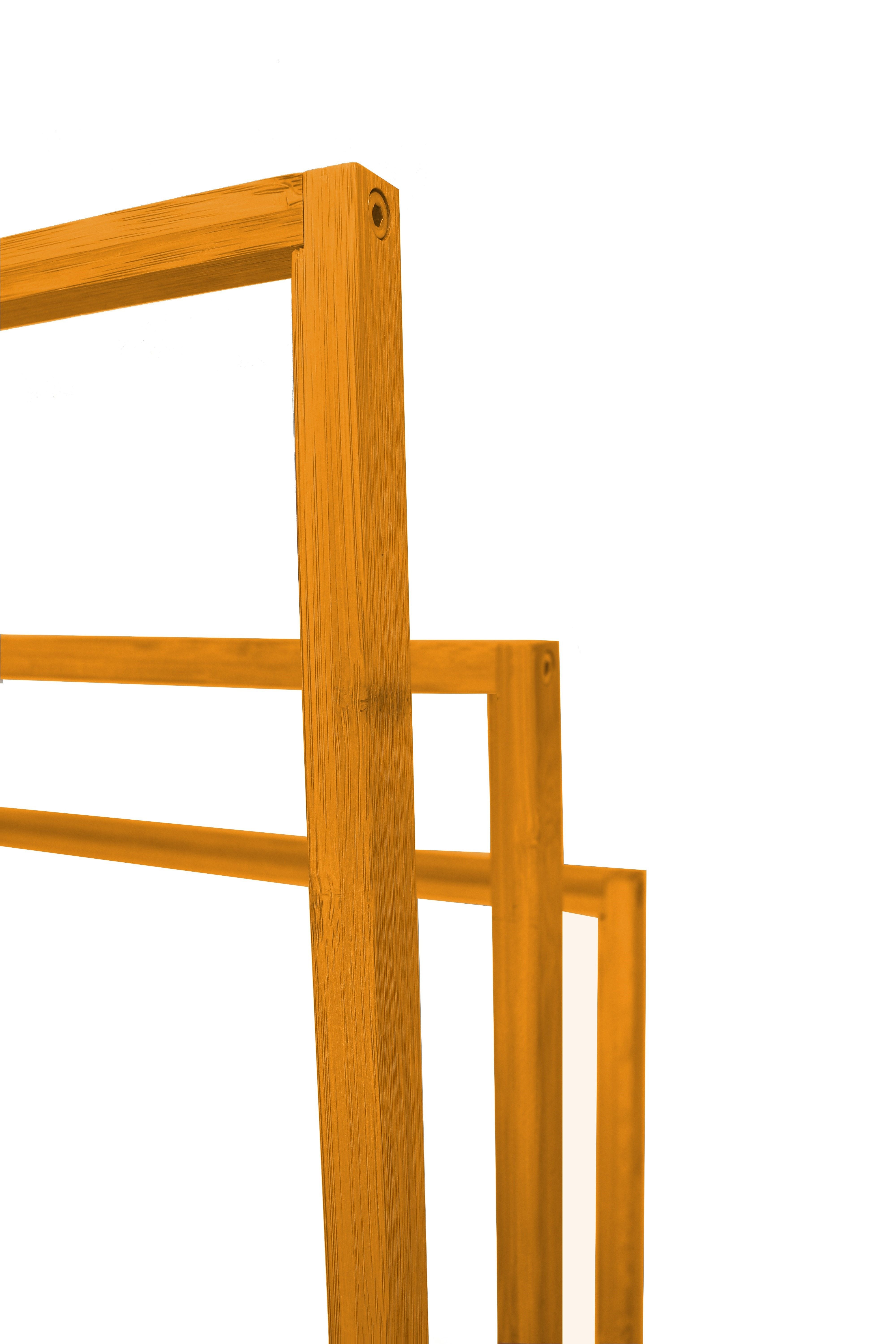 Bamboo Towel Bar Holder Rack 3-Tier Freestanding | Towel Racks & Holders