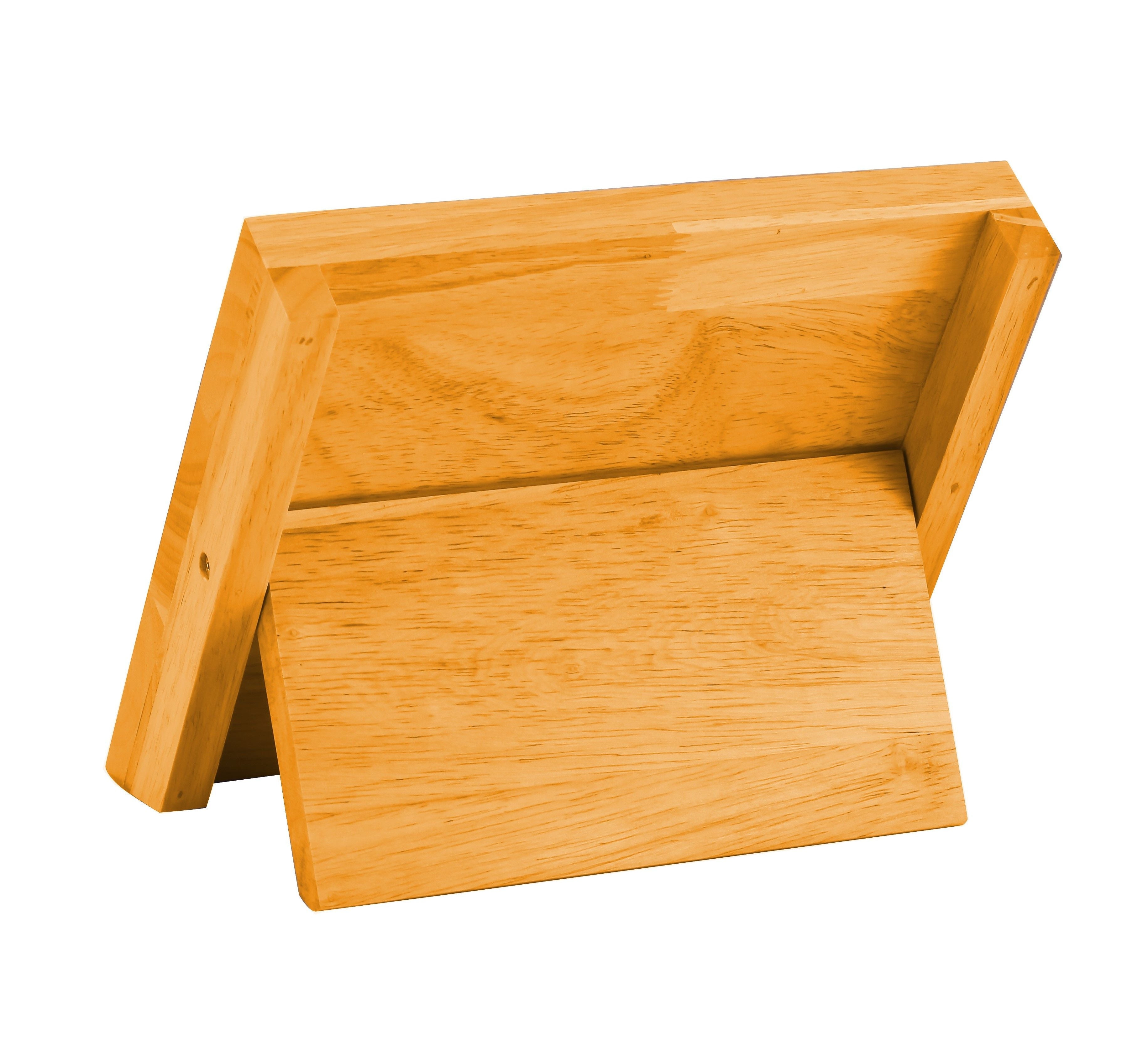 Bamboo finish - Natural Bamboo Magnetic Knife Block Holder with Strong Magnets Storage