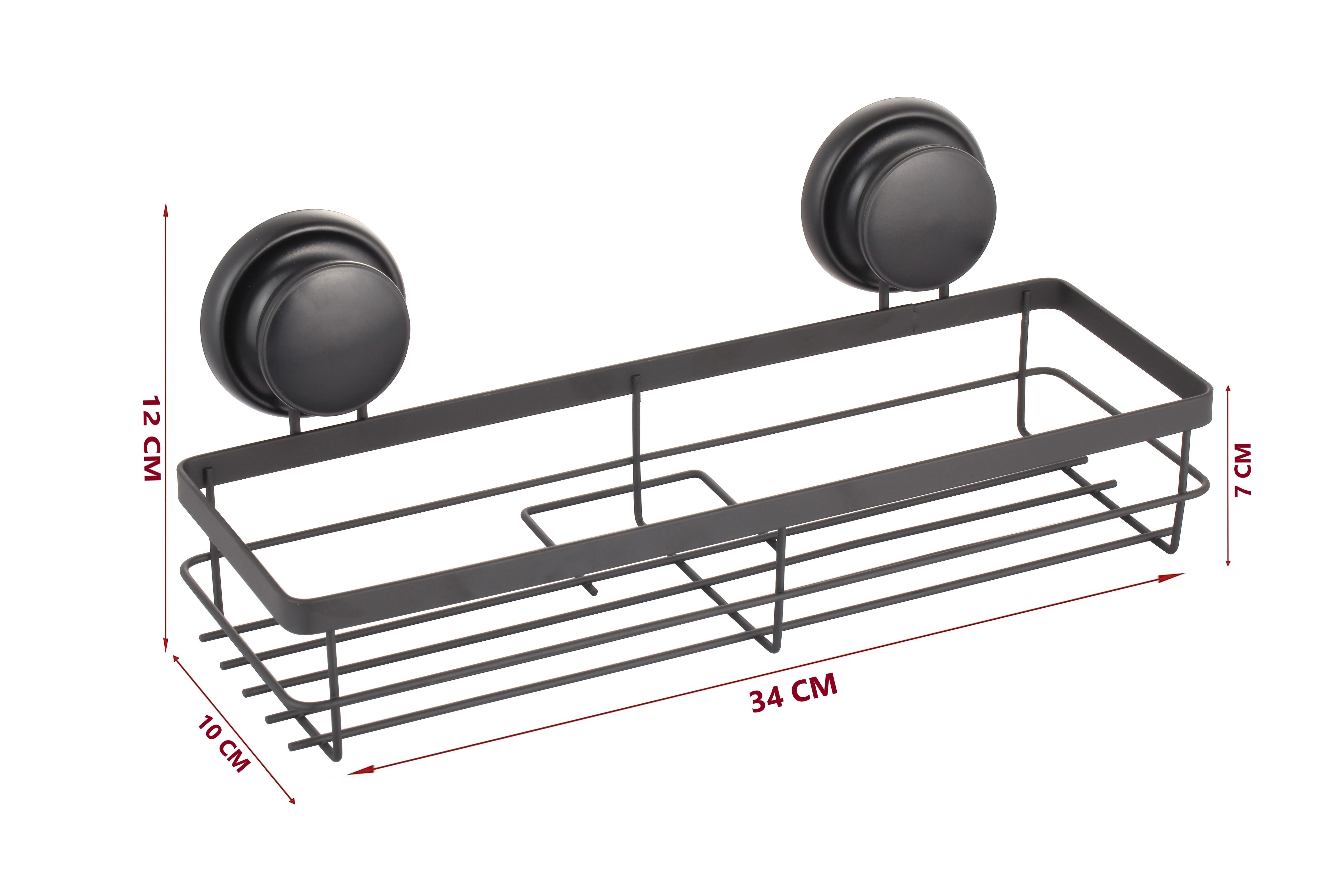 2-Pack Rectangular Corner Shower Caddy With Suction Cups